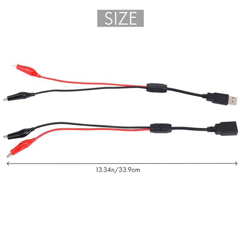 Usb Ammeter Tester - A64I 2Pcs USB 악어 클립 악어
