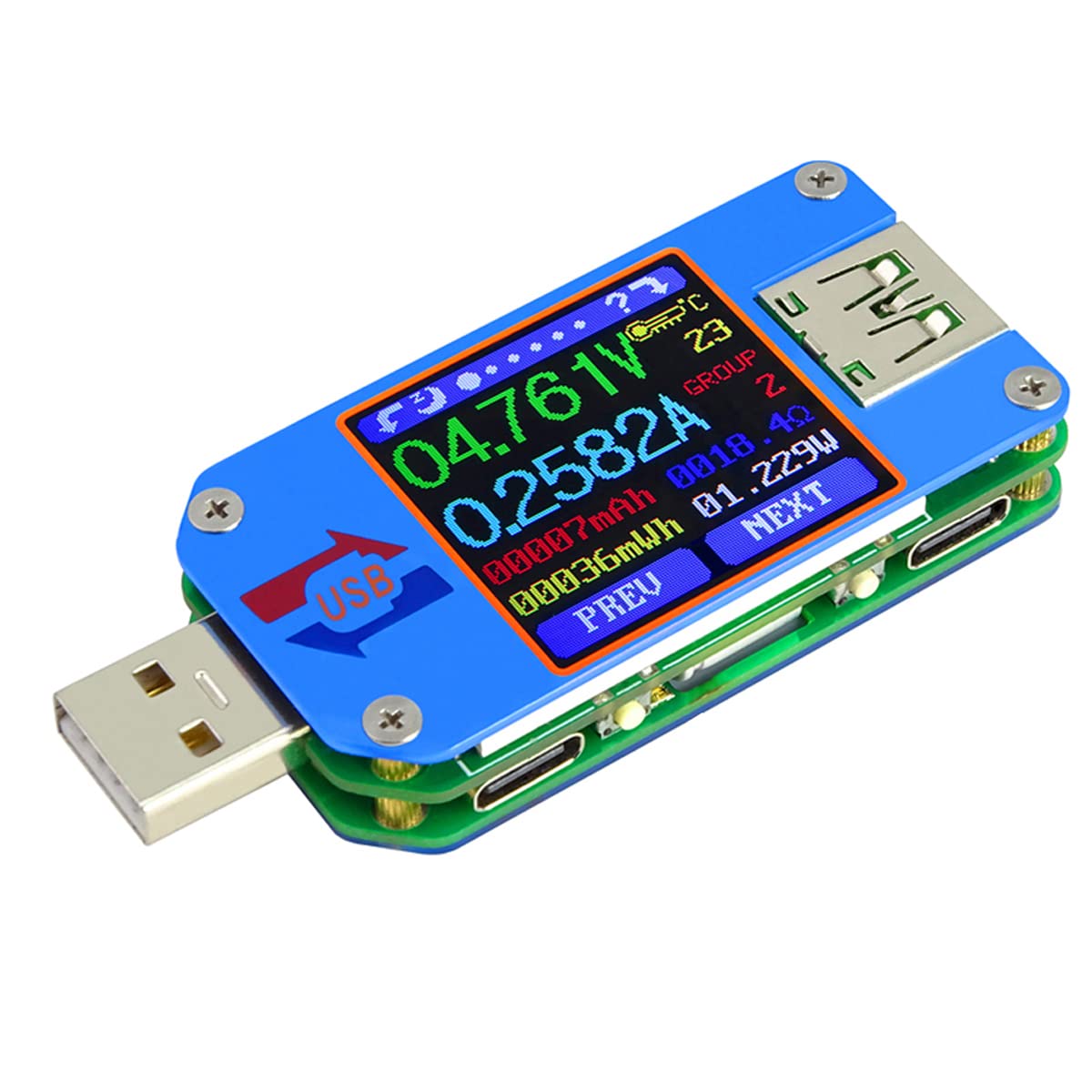 Usb Ammeter Tester - UM25 UM25C 전압 및 전류 측정기