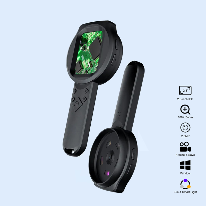 휴대용 스마트 돋보기 현미경 1080P 100X 확대경 - Electronics Repair Glasses 리뷰 및 가격
