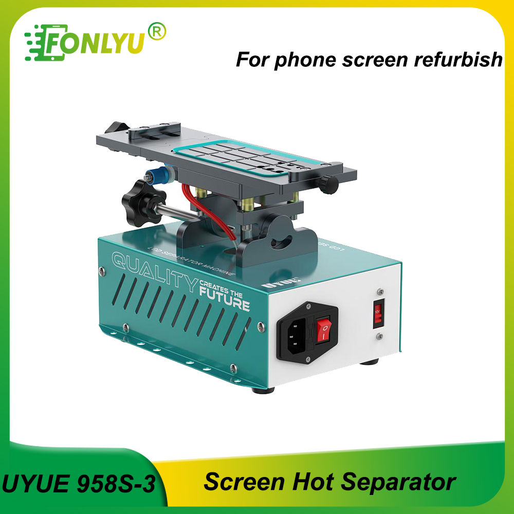 아이폰용 UYUE 958S-3 3 3in 1 회전식 L - Screen Separator Machine 리뷰 및 가격