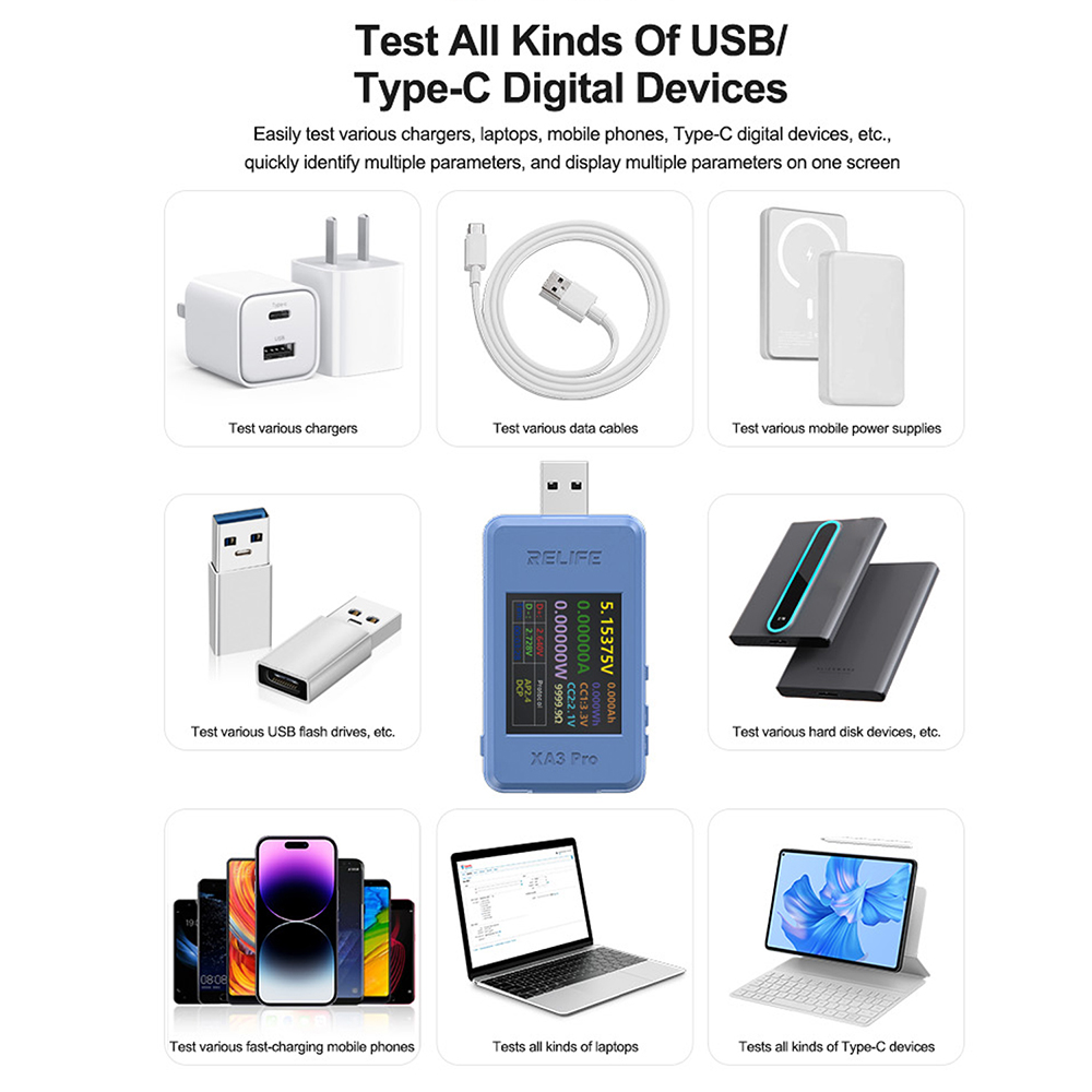 XA3 Pro 디지털 전압 전류계 파워 미터 DC 4- - Usb Ammeter Tester 리뷰 및 가격