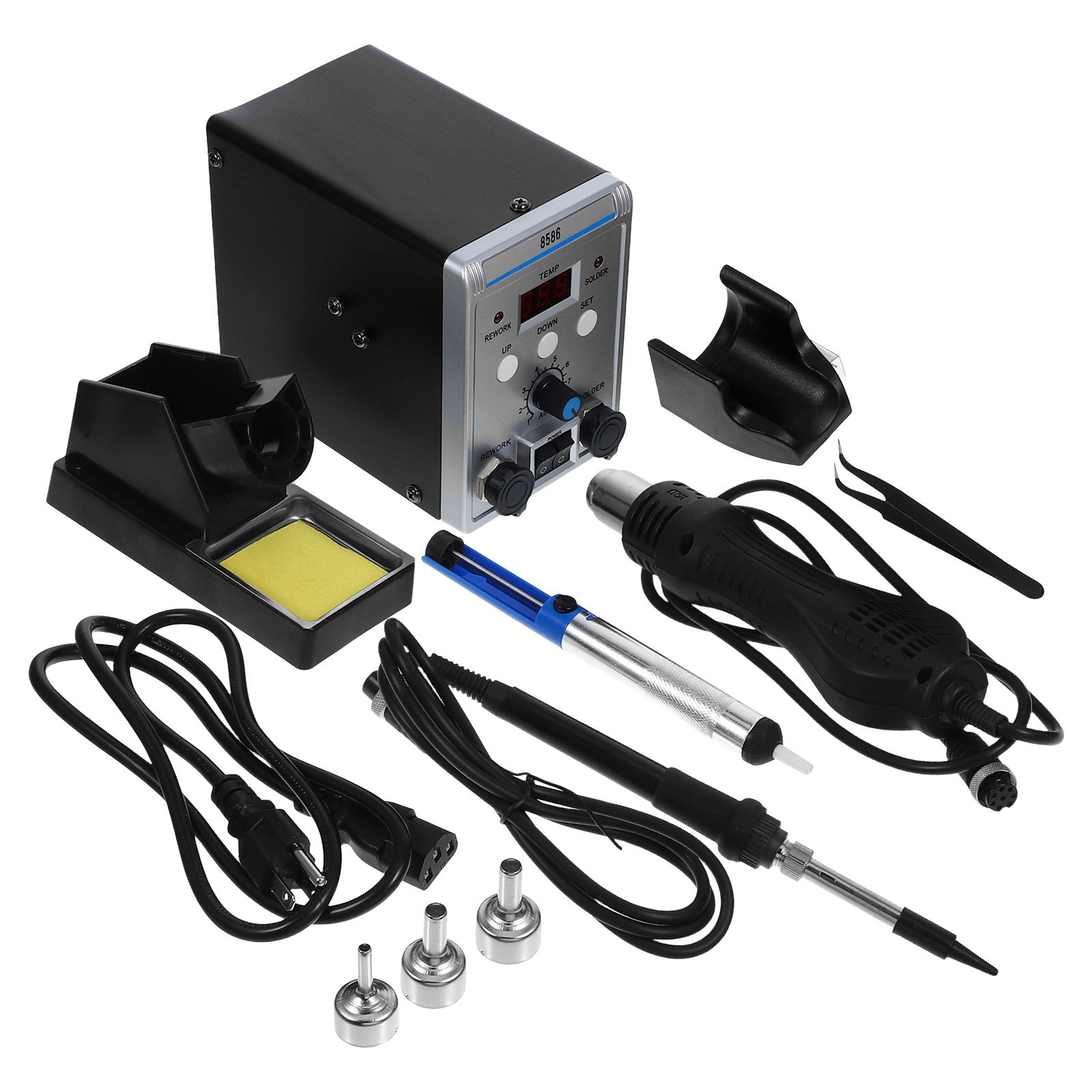 디지털 납땜 스테이션 열풍 리워크 알루미늄 키트 전자  - Electronics Repair Tools And Equipment 리뷰 및 가격