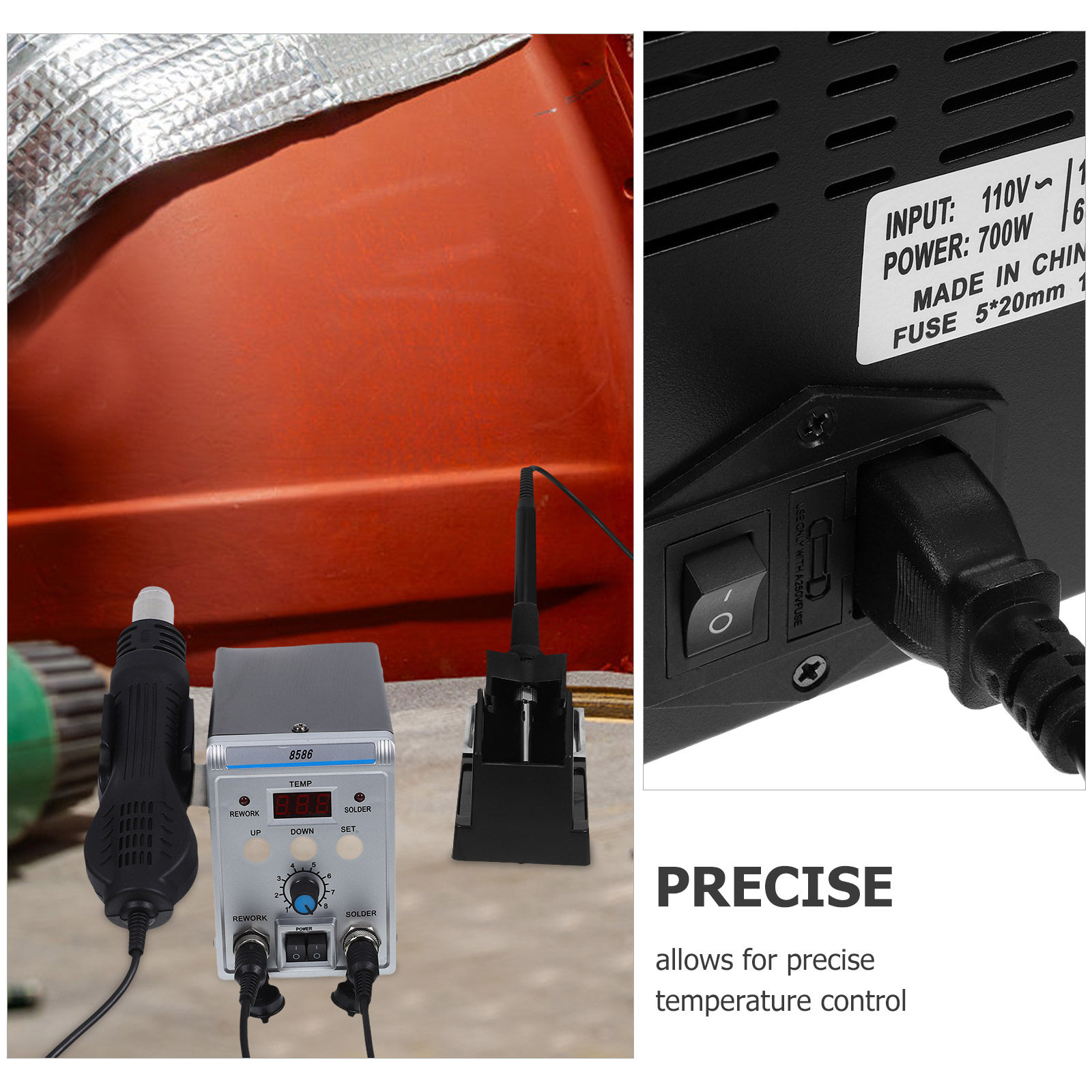 디지털 납땜 스테이션 열풍 리워크 알루미늄 키트 전자  - Electronics Repair Tools And Equipment 리뷰 및 가격