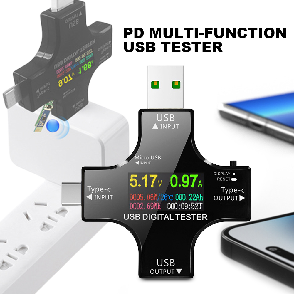USB 테스터 Type-C PD 컬러 디지털 전압계 전 - Usb Ammeter Tester 리뷰 및 가격