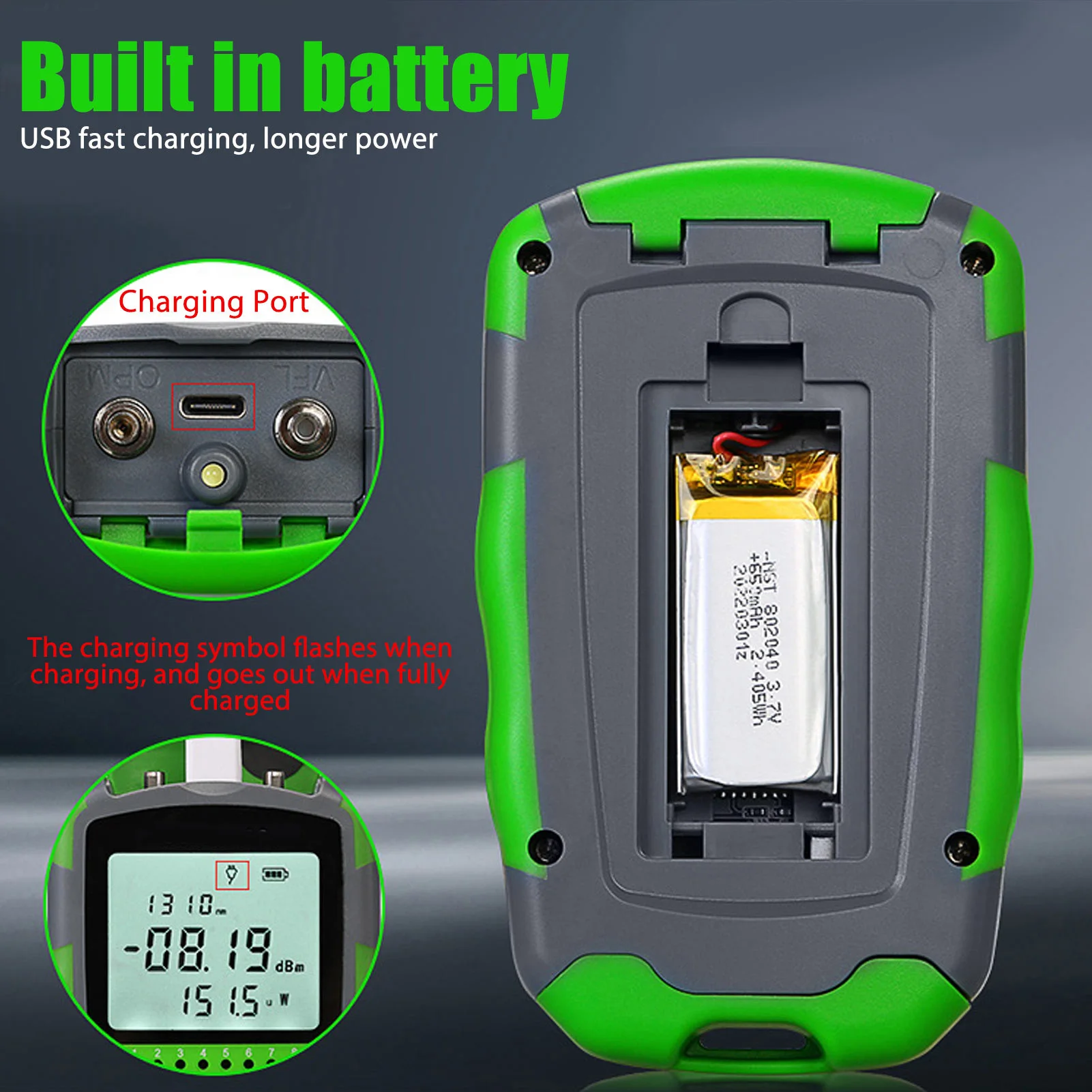 USB 충전 케이블이 포함된 적색광 광케이블 파워 테스 - Usb Ammeter Tester 리뷰 및 가격