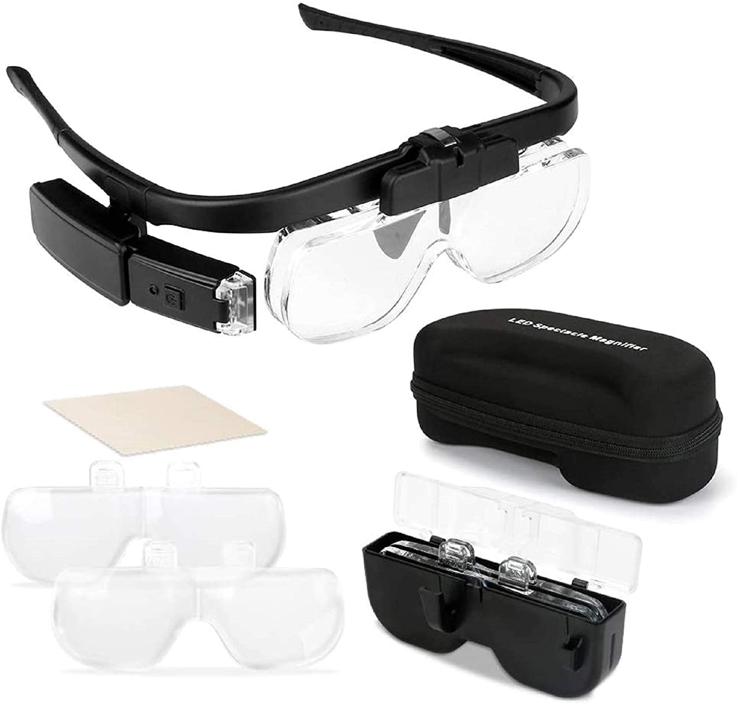돋보기 돋보기 1.5X/2X/ 2.5X/3.5X/4X/ - Electronics Repair Glasses 리뷰 및 가격