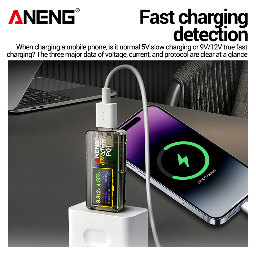 ANENG P01 USB 테스터 전압계 전류계 타입-C - Usb Ammeter Tester 리뷰 및 가격